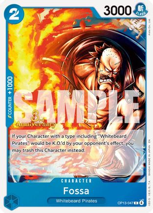 Fossa (OP13-047) - Carrying On His Will: 3rd Anniversary Tournament Cards - Card Brawlers