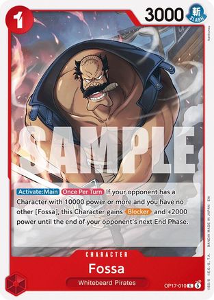 Fossa (OP17-010) - The World's Strongest Warriors - Card Brawlers