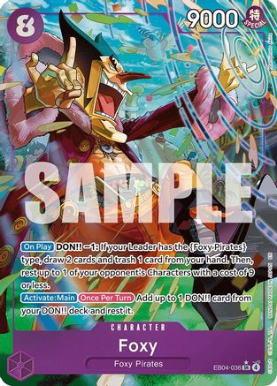 Foxy (Alternate Art) (EB04-036) - The Azure Sea's Seven Foil - Card Brawlers