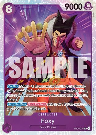 Foxy (EB04-036) - The Azure Sea's Seven Foil - Card Brawlers