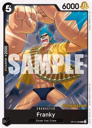 Franky (OP15-089) - Adventure on Kami's Island Release Event Cards - Card Brawlers