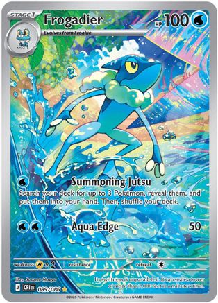 Frogadier (089/086) - Holofoil [ME04 Chaos Rising] - Card Brawlers