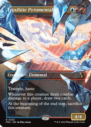 Frostbite Pyromental (Borderless) (FRA-333) - Reality Fracture - Card Brawlers