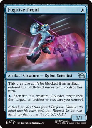 Fugitive Droid (TMT-040) - Teenage Mutant Ninja Turtles Foil - Card Brawlers
