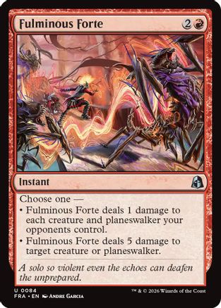 Fulminous Forte (FRA-084) - Reality Fracture Foil - Card Brawlers