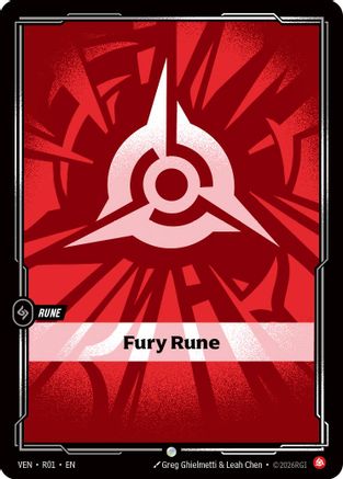 Fury Rune (R01) - Vendetta - Card Brawlers