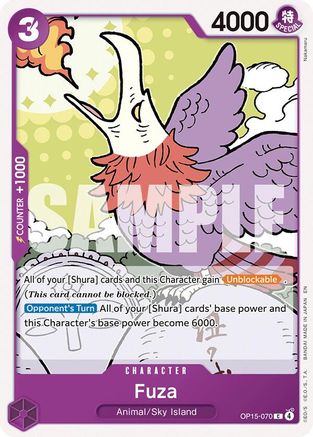 Fuza (OP15-070) - Adventure on Kami's Island - Card Brawlers