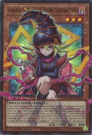Gagaga Girl - Cell Phone Subtraction (Extended Art) (MAMO-EN012) - Magnificent Monsters 1st Edition - Card Brawlers