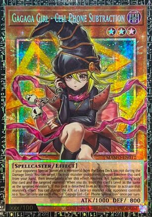Gagaga Girl - Cell Phone Subtraction (GMR) (MAMO-EN012) - Magnificent Monsters 1st Edition - Card Brawlers