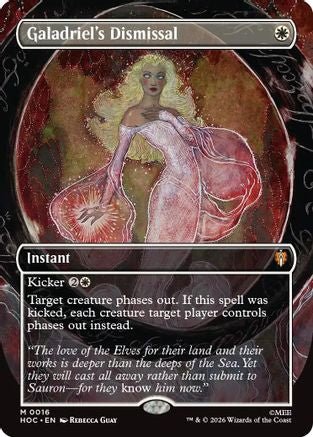 Galadriel's Dismissal (Borderless) (HOC-016) - The Hobbit: Eternal-Legal - Card Brawlers