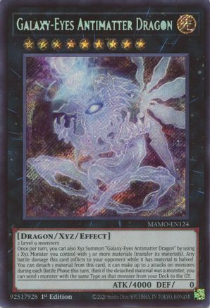 Galaxy-Eyes Antimatter Dragon (MAMO-EN124) - Magnificent Monsters 1st Edition - Card Brawlers