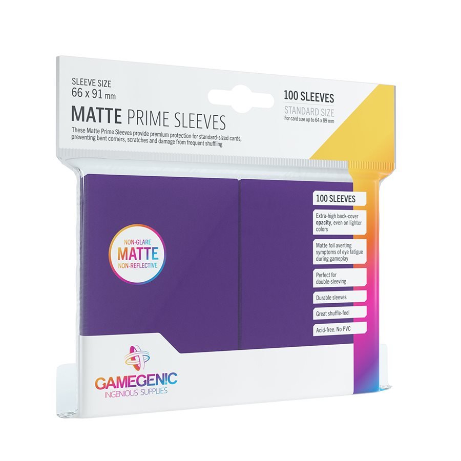 Gamegenic - Sleeves - Prime Sleeves Matte - Purple - Card Brawlers