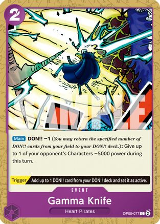 Gamma Knife (Reprint) (OP05-077) - Premium Booster -The Best- Vol. 2 - Card Brawlers