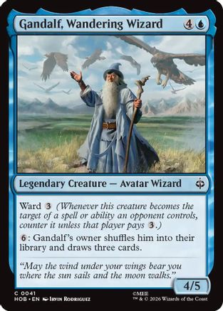 Gandalf, Wandering Wizard (HOB-041) - The Hobbit - Card Brawlers