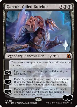 Garruk, Veiled Butcher (PPFRA-229) - Promo Pack: Reality Fracture Foil - Card Brawlers