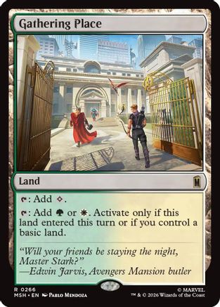 Gathering Place (MSH-266) - Marvel Super Heroes - Card Brawlers