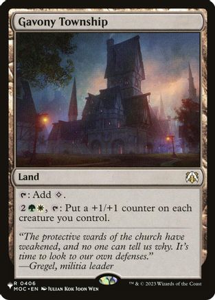 Gavony Township (LIST-406) - The List Reprints - Card Brawlers