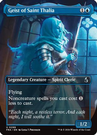 Geist of Saint Thalia (Borderless) (FRA-299) - Reality Fracture Foil - Card Brawlers