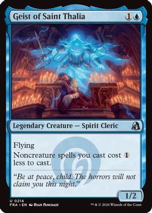 Geist of Saint Thalia (FRA-214) - Reality Fracture Foil - Card Brawlers