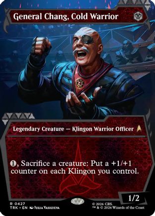 General Chang, Cold Warrior (Showcase) (0427) (TRK-427) - Star Trek Foil - Card Brawlers