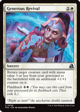 Generous Revival (FRA-008) - Reality Fracture - Card Brawlers