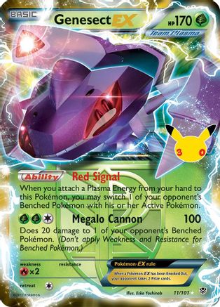 Genesect EX (Team Plasma) (011/null) - Holofoil [ME 30th Celebration Classic Collection] - Card Brawlers