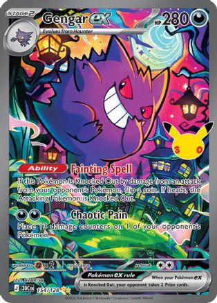 Gengar ex (154/128) - Holofoil [ME 30th Celebration] - Card Brawlers