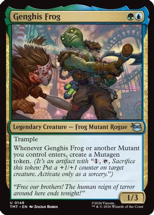 Genghis Frog (TMT-148) - Teenage Mutant Ninja Turtles Foil - Card Brawlers