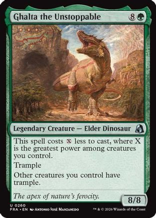 Ghalta the Unstoppable (FRA-260) - Reality Fracture Foil - Card Brawlers