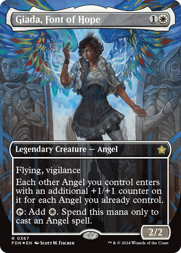 Giada, Font of Hope (Borderless) (Mana Foil) [Foundations] - Card Brawlers