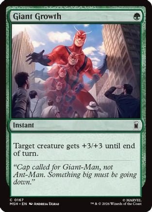 Giant Growth (MSH-167) - Marvel Super Heroes Foil - Card Brawlers