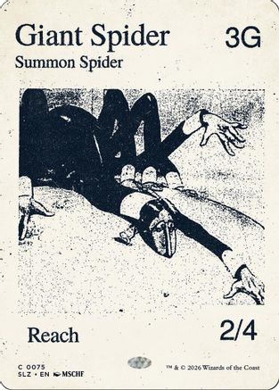 Giant Spider (0075) (SLZ-075) - Secret Lair x MSCHF: The Zeta Set - Card Brawlers