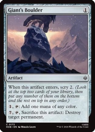 Giant's Boulder (HOB-173) - The Hobbit - Card Brawlers