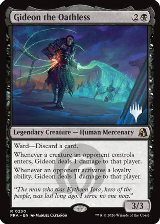 Gideon the Oathless (PPFRA-230) - Promo Pack: Reality Fracture - Card Brawlers