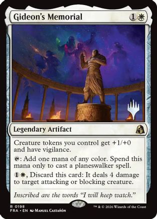 Gideon's Memorial (PPFRA-198) - Promo Pack: Reality Fracture - Card Brawlers