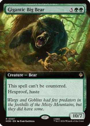Gigantic Big Bear (Extended Art) (HOB-307) - The Hobbit - Card Brawlers