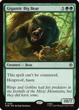 Gigantic Big Bear (HOB-126) - The Hobbit Foil - Card Brawlers