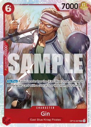 Gin (OP15-007) - Adventure on Kami's Island Foil - Card Brawlers
