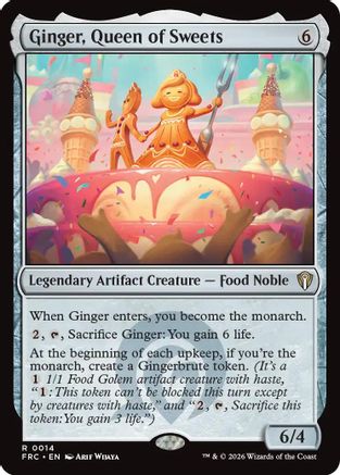 Ginger, Queen of Sweets (FRC-014) - Commander: Reality Fracture - Card Brawlers