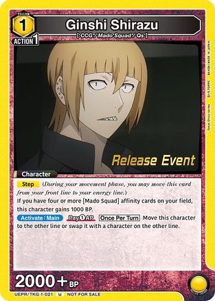 Ginshi Shirazu (021) (UEPR/TKG-1-021) - UE18BT Tokyo Ghoul Release Event - Card Brawlers