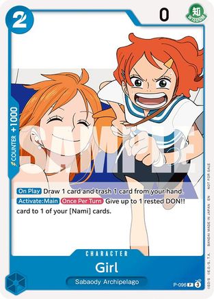 Girl (OP14 Release Event) (P-096) - One Piece Promotion Cards - Card Brawlers