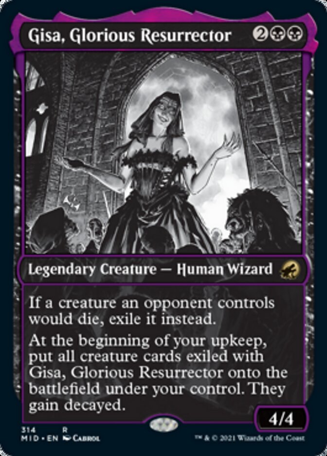 Gisa, Glorious Resurrector (Showcase Eternal Night) [Innistrad: Midnight Hunt] - Card Brawlers