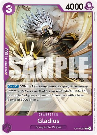 Gladius (OP14-062) - The Azure Sea's Seven - Card Brawlers