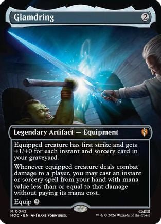 Glamdring (Borderless) (HOC-042) - The Hobbit: Eternal-Legal Foil - Card Brawlers