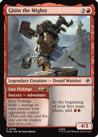 Gloin the Mighty (HOB-099) - The Hobbit Foil - Card Brawlers