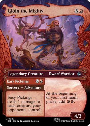 Gloin the Mighty (Showcase) (HOB-227) - The Hobbit Foil - Card Brawlers