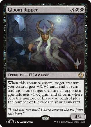 Gloom Ripper (PPECL-102) - Promo Pack: Lorwyn Eclipsed Foil - Card Brawlers