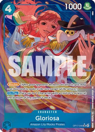 Gloriosa (Alternate Art) (OP17-046) - The World's Strongest Warriors Foil - Card Brawlers