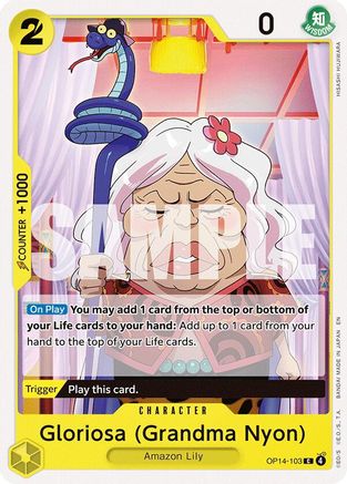 Gloriosa (Grandma Nyon) (OP14-103) - The Azure Sea's Seven - Card Brawlers