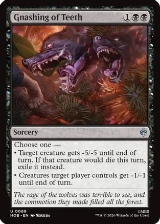Gnashing of Teeth (HOB-069) - The Hobbit Foil - Card Brawlers